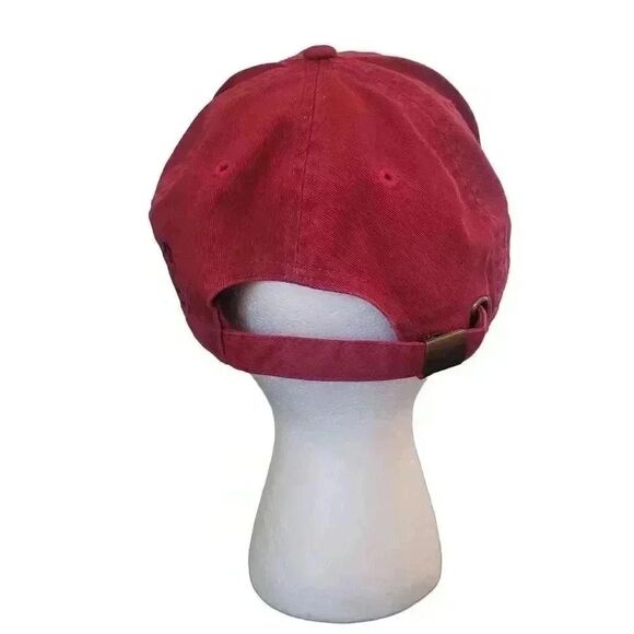 Disney Unisex Adult Rinsed Red Cotton Adj Baseball Cap w Disney Patch - Picture 6 of 10